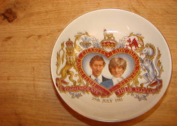 Karol i Diana 1981r porcelanowy talerzyk Bridgwood