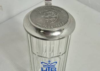 Kolekcjonerski Kufel Tegernsee – Szklany z Cynową Klapą (20 cm)