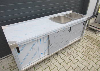 ZLEW GASTRONOMICZNY 2 KOMOROWY 200/60/85