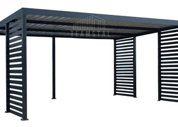 CarPort PREMIUM wiata samochodowa 6x5,5 dodatkowa zabudowa TS1249