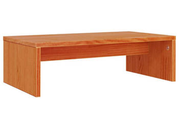 Podstawka na monitor woskowy brąz 50x27x15 cm lita sosna WM-847164