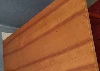 Stolik Drewniany Brązowy Ława PRL Połysk 100 x 50 wys 55 cm