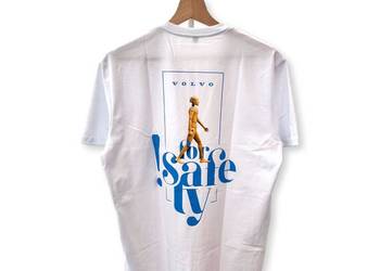 VOLVO koszulka z nadrukiem ""Volvo For Safety"" t-shirt biały OE