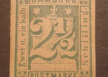 Niemcy Hamburg 1864 Mi.9 z gumą