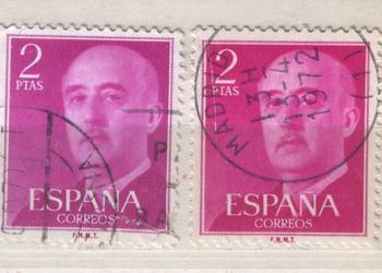 Zn. Hiszpania Mi 1051a, b kas  1955 Zn. Hiszpania Mi 1051a, b kas  1955