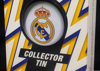 2025-26 Topps Soccer Real Madrid Collector Tin Karty Real Madryt Piłka