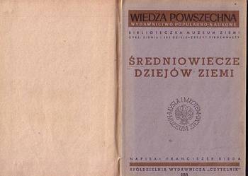 (9439) ŚREDNIOWIECZE DZIEJÓW ZIEMI – FRANCISZEK BIEDA