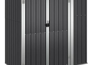 vidaXL Szopa ogrodowa, antracytowa, 161x89x161 cm,(SKU:316211)