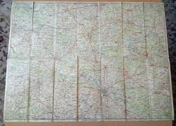 Mapa niemiecka przedstawiająca Breslau (Wrocław) lata 30-te.