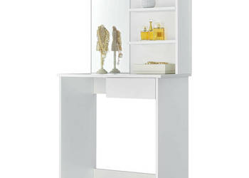 Toaletka kosmetyczna nowoczesna duże lustro półki ModernHome