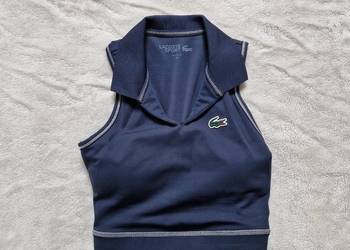 Nowy damski stanik sportowy w stylu polo Lacoste rozmiar XS