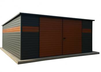 Garaż blaszany jednospadowy 5x5