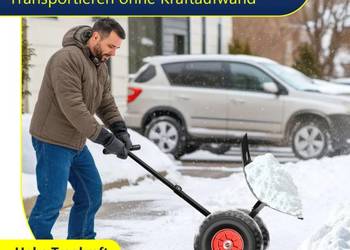 Łopata do śniegu pług na kołach odśnieżarka