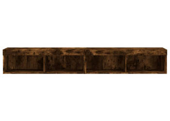 Szafki TV z LED 2 szt. przydymiony dąb 100x30x30 cm WM-837164