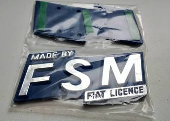 NOWY Emblemat znaczek FSM Cinquecento logo Fiat napis