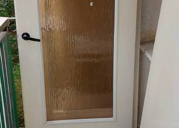 Drzwi z szybą 2x pokój i łazienka PRL stare budownictwo stan dobry