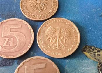 Monety PRL -5 zł 1975, 76, 77, 79, 84, 85, 86, 87