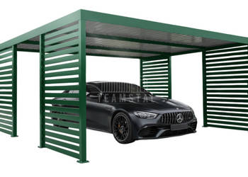 CarPort PREMIUM - wiata samochodowa 5x5  dodatkowa zabudowa TS1246