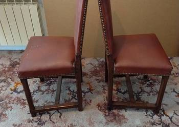 Krzesła antyczne dębowe 2 szt.