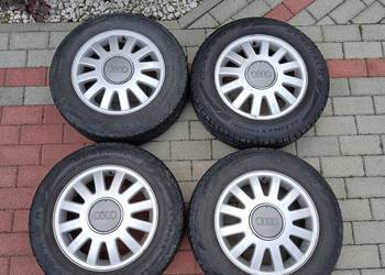 Oryginalne alufelgi audi 5x100 z oponami letnimi