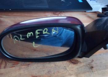 Lusterko lewe elektryczne NISSAN ALMERA n16 wiśniowy