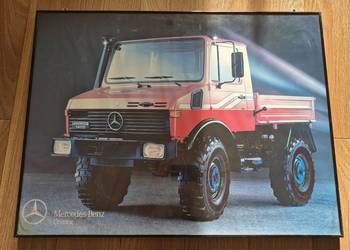 Unimog 1400 unikalny plakat w ramie metalowej 80cm x60cm