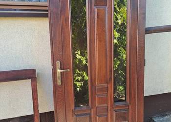 Drzwi wejściowe zewnętrzne dębowe