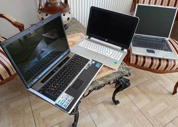 3 Laptopy MSI, HP, Bellagio