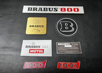 Zestaw emblematow silnika Mercedes W463 W464 Brabus 800