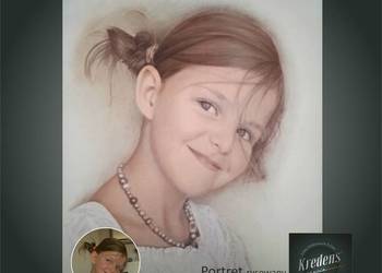 PORTRET DZIECI B3 NA ZAMÓWIENIE rysowany kredkami w pełnym kolorze