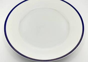 Talerz CMIELOW kobalt zloto Art Deco PRL dekor 549 lata 50 60 obiadowy 24