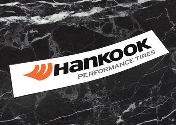 Naklejka HANKOOK 15 x 3 cm opony drift moto #2