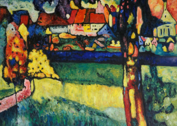 Wyjątkowa piękna abstrakcja Murnau - Wassily Kandinsky
