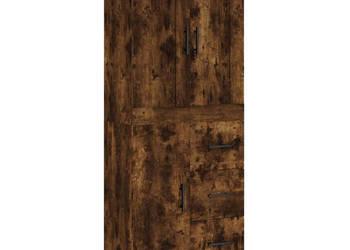 Witrynka przydymiony dąb 695x34x180 cm materiał drewnopochodny WM-3199838