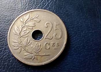 Stare monety 25 cent 1923 Belgia