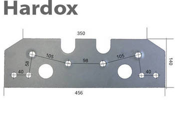 Płoza długa HARDOX 64000045/S do pługa MASCHIO GASPARDO