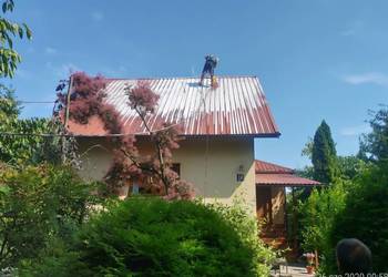 Prace Dekarskie Malowanie dachów Montaz papy termozgrzewalnej Mycie dachów