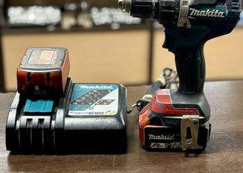 Wkrętarka Makita 18V DDF484Z + bateria 4.0Ah + 5.0Ah + ładowarka