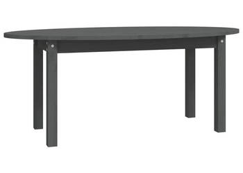 Stolik kawowy szary 110x55x45 cm lite drewno sosnowe WM-822344