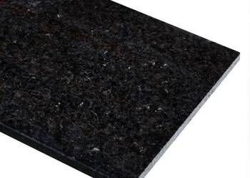 Czarne schody antypoślizgowe Stopień granitowy Angola polerowany 150x33x2