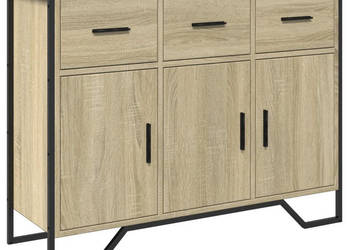 Szafka dąb sonoma 97x325x745 cm materiał drewnopochodny WM-848560