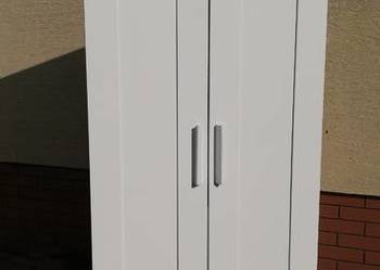 Szafa 2 drzwiowa biała bieliźniarka garderoba regał szafka