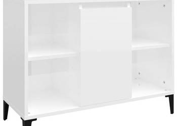 Szafka pod umywalkę biała wysoki połysk 80x33x60 cm WM-821294