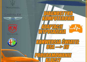 Kodowanie dorabianie kluczy konwersja lamp usa eu jeep dodge