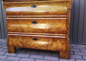 Komoda Biedermeier Zjawiskowa Politura Stara Antyk Po Renowacji Okazja.