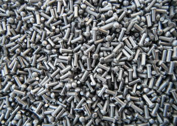 Nit 2 x 7 mm aluminiowy pełny z łbem kulistym nity grzybek