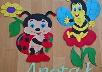 Dekoracje dwustronne okienne - wiosenne z brystolu. tel: 504 102 444