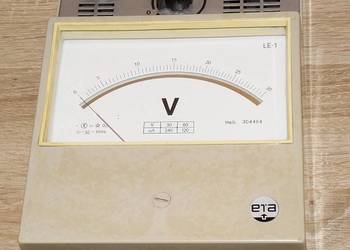 Miernik laboratoryjny ETA LE-1, woltomierz analogowy 30-60 VAC, kl. 0.5