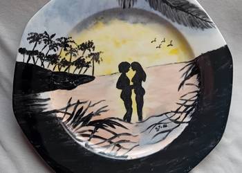 Ręcznie malowana patera Seltmann Weiden, 1982 r.