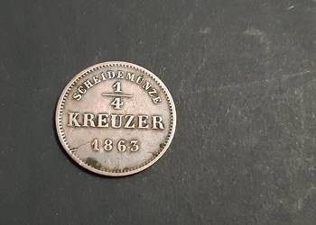 moneta Księstwa Schwarzburg=Rudolstadl z 1863r